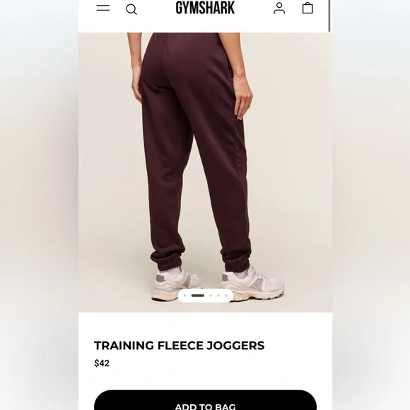 NWT gymshark training fleece jogger - Picture 2 of 5